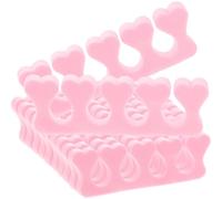 EVA Foam Toe Separators Pink Heart Shaped for Pedicure 40pcs | Comfortable Cushioning, Easy Toe Access, Salon Use, Nail Polish Application, DIY Enthusiasts and Technicians