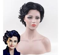 Eva Green Cosplay Miss Peregrine'S Adult Ladies 1920S Vintage Short Curly Hair Womens Halloween Costume Wigs Ad3534