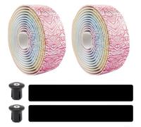 EVA Handlebar Tape Ice Crack Pattern Non-Slip Shock Absorbing | Unique ice break pattern, non-slip EVA foam, shock absorbing, secure grip in all weather conditions