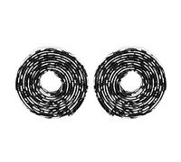 EVA Handlebar Tape Lightweight Comfortable Wrap for Bicycling Blue & White 200cm 2 Units (Black White)