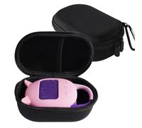 EVA Hard Carrying Case + Silicone Cover for JBL Clip 5,Shockproof Waterproof Protective sleeve+ Speaker Storage Bag for JBL Clip 5 Speaker (Black Organizer + Pink Protective Cover)