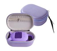EVA Hard Carrying Case + Silicone Cover for JBL Clip 5,Shockproof Waterproof Protective sleeve+ Speaker Storage Bag for JBL Clip 5 Speaker (Purple Organizer + Purple Protective Cover)