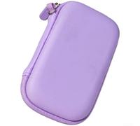 EVA Hard Case for Power Bank Storage - Shockproof Travel Organizer with Mesh Pocket & Strap for Baseus Romoss for magsafe for battery Pack - Slim Protective Cover 14x8x5cm(Purple)