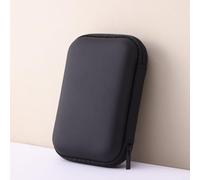 EVA Hard Drive Storage Case, 14 x 10 x 4 cm, Zippered Portable Organizer Pouch for External SSD/HDD, Shock-Absorbing & Water-Resistant, Travel and Office Use(Black)