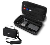 EVA Hard Shell Osmo Action 5 Pro Case,Carrying Bag for DJI Osmo Action 5 Pro/4/3 with 3 Micro SD Card Cases & Shoulder Strap,Water Resistant Action5 Pro Adventure Combo Pouch Accessories for Travel