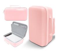 EVA Hard Storage Carrying Case Compatible with Liene M100 M200 4x6'' Photo Printer Extra Space for Charger, Photo Paper, Memory Card and Battery Pink (Case Only)