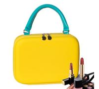 EVA Makeup Bag - Waterproof Cosmetic Bag for Women | Organizer with Flexible Compartment | Adjustable Design for Business Travel in the Gym Outdoor Activities, Yellow, verwijzen naar de beschrijving