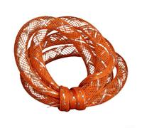 EVA Mylar Tube Mesh Set Fishing Fly Tying Material Light Refracting Glitter 10pcs 4mm 8mm Mixed Colors Simulates Minnow Scales Elastic Cuttable Bait Construction for(4mm)