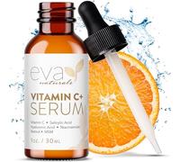 Eva Naturals Vitamin C+ Serum for Face - Anti-Aging Facial Serum with Niacinamide, Retinol, Hyaluronic Acid, Salicylic Acid & Rosehip Oil for Dark Spots, Uneven Skin Tone & Radiant Glow (30 mL)