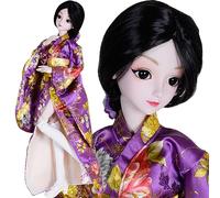 EVA NJD Japanese Girl Ms Cherry Sakura 1/3 BJD SD Doll 60cm 24 inch Kimono jointed dolls + Full Accessory