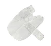 EVA PET Raincoat Waterproof Hooded Dog Raincoat for Wet Weather | White L Size, Button Design, Comfortable Fit for Small and Medium Dogs Outdoors