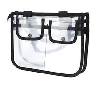 EVA Portable Transparent Cosmetic Makeup Bag, Clear Toiletry Bag for Travel, Reinforced Seams Organizer for Home, Business, and On-The-Go Storage Solutions