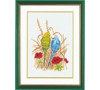 Eva Rosenstand Budgerigars Cross Stitch Kit