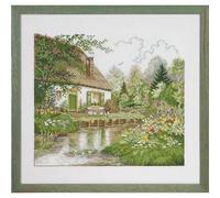 Eva Rosenstand Counted Cross Stitch Kit House and Forest Lake