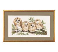 Eva Rosenstand Counted Cross Stitch Kit of 4 Owls