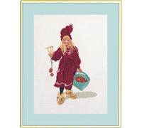Eva Rosenstand Girl Counted Cross Stitch Kit with Apple Basket