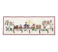 Eva Rosenstand wall hanging counted cross stitch kit "Calendar, train", 40x115cm