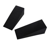 EVA Slant Board for Squats - 5.9x2.4x2 Inch Black Small Wedge, Waterproof Yoga Foam Block, Non-Slip Exercise Incline, Calf Stretcher | Lightweight Home Training Foot Plantar Relief