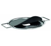 Eva Solo 5706631042369 Pokrywka do odsåczania 24 cm, Stainless Steel, Black