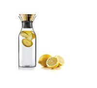 EVA SOLO | Fridge Carafe 1.0L | for Hot & Cold Drinks | 100% drip-Free | Dishwasher-Safe | Tilt Lid Brass | Fits Most Refrigerator Doors | Danish Design & Functionality