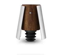 Eva Solo Liquid lounge champagne stopper, keeps the sparkling wine aromatic long after opening, walnut wood