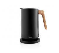 Eva Solo | Nordic kitchen Electric kettle 1.5 L Black |100% drip-free with easy filling system | Black w. wooden oak handle | 220/240 V. 50/60 HZ. 1850-2200 Watt.