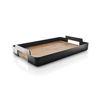 Eva Solo Nordic Kitchen Rectangular Tray, Stylish, Practical Tray with Carry Handles, Black