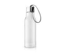 Eva Solo - Re-Hydrate Water Bottle 0.5L | 100% Recycled PET Body | Leak-Proof Stainless Steel Lid | Lightweight with Carry Strap | Compact Design Fits Cup Holders | Clear