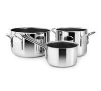 Eva Solo - Stainless Steel Ceramic Pot Set 1,1 L / 2,2 L / 3,6 L - Stainless Steel