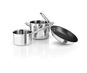 Eva Solo - Start Set Sauce Pan & Frying Pan, 3 Pcs - Stainless Steel