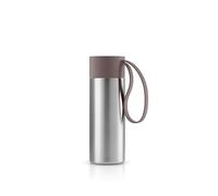 Eva Solo | To Go Cup 0.35 L Vintage Brown | Double-Walled Thermo Cup with Vacuum Insulation | Stylish Danish Design with Practical Easy Grab Strap & Click Lid | Vintage Brown
