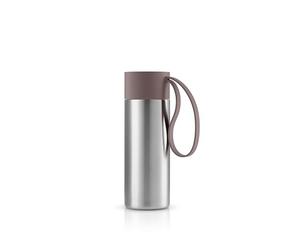 Eva Solo | To Go Cup 0.35 L Vintage Brown | Double-Walled Thermo Cup with Vacuum Insulation | Stylish Danish Design with Practical Easy Grab Strap & Click Lid | Vintage Brown