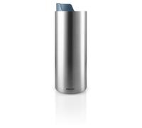 EVA SOLO | Urban To Go Cup 0.35 L Dusty Blue | Double-Walled Thermo With Vacuum Insulation | Dishwasher-safe With Practical Easy Grab Strap & Click Lid