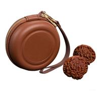 EVA Storage Box, Dustproof Travel Case for Antique Walnut Collection and Bracelets with Compact Portable Size