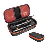 EVA Storage for Microphone, Transport Microphone, with Separate Interiors, for JBL PartyBox/SENNHEISER Wireless Microphone, Rechargeable Microphones, Travel Bag, Protective Case, Carry Bag, Handbag,