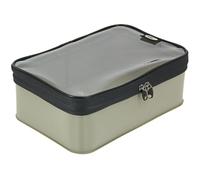 EVA Tackle Storage Bag Set Water-Resistant Clear Top Fishing Accessory Case Small, Medium & Large Rigid Boxes for Terminal Tackle, Bait, PVA (Large)