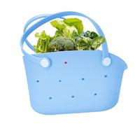 Eva Tote Bag - Tote Bag Mini Rubber Tote Bag | Fashion Travel Accessory | Washable Sand for Men Outdoors, Poolside, Boat | Mini Tote Bag for Men at Weddings, On The Beach, blue, Siehe Beschreibung