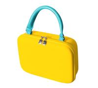 EVA Travel Toiletry Bag for Women with Adjustable Compartments Ideal for Travel, Work, Friends and Colleagues., Yellow, Consulte la descripción, See description