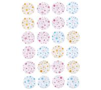 EVA Waterproof Shower Hat 24pcs with Elastic Band for Travel and Spa | Reusable Bath Cap, Splash Protection, for Makeup Wearers and Long Hair, Fits Extensions, Rollers Random Color