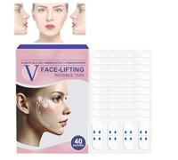 Evaberry Face Lift Tape, Face Slimming Tape Invisible, V-Face Lifting Invisibles Adhesive Tape, Facial Lifts Tapes Invisibles Under Makeup, for Lifting Sagging Skin Wrinkle Neck (1 Box)