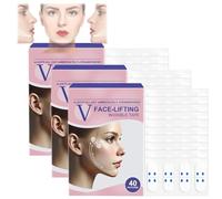 Evaberry Face Lift Tape, Face Slimming Tape Invisible, V-Face Lifting Invisibles Adhesive Tape, Facial Lifts Tapes Invisibles Under Makeup, for Lifting Sagging Skin Wrinkle Neck (3 Box)