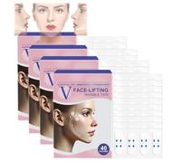 Evaberry Face Lift Tape, Face Slimming Tape Invisible, V-Face Lifting Invisibles Adhesive Tape, Facial Lifts Tapes Invisibles Under Makeup, for Lifting Sagging Skin Wrinkle Neck (4 Box)