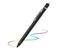EVACH Stylus Pen for iPhone 16/15/14/13 Pro Max, Digital Pencil with 1.5mm Ultra Fine Tip with High Precision, 2-in-1 Fabric Magnetic Cap Pen Good for Drawing and Writing, Black