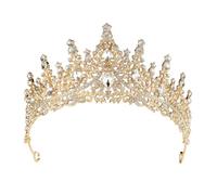 Evadollina Halloween Crown, Crown Halloween, Tiara, Tiara Ladies, Gold Crown for Women, Crystal Queen, Crown Princess