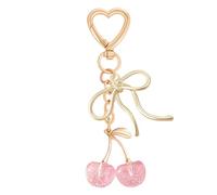 Evadollina Keyring Women, Bag Charms, Bag Pendants, Car Accessories, Car Keyring, Cherry Keychain, Aesthetic, Accessories, Christmas Gifts