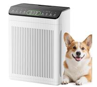 EVALIT Air Purifiers for Bedroom Large Room Up to 2200 Ft², with Washable Filters and Fragrance, Air Purifier for Home with PM 2.5 Display Air Quality Sensor for Smoke Dust Odors, White, 1Pack+3Modes