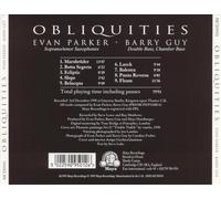 EVAN PARKER - OBLIQUITIES NEW CD