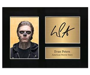 Evan Peters Autograph American Horror Story Signed A4 Printed Autograph Photo Reproduction Print Picture Display No128