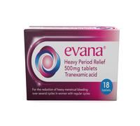 Evana for Heavy Period Relief 500mg 18 Tablets 18 Tablet