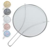 Evanda 12" Splatter Screen for Cooking, Stainless Steel Fine Mesh for Frying Pan, Grease Guard for Pan to Stop Hot Oil Splatter, Protect The Skin from Burns, Safe Cooking Lid